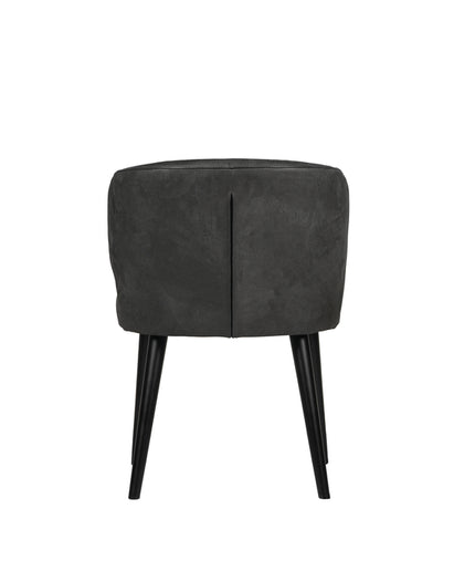 Fiori Anthracite terra leather dining chair