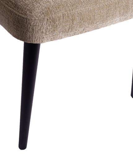 Fiori Cream 6051 dining chair black wood legs