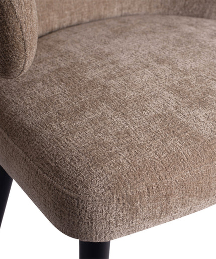Fiori Cream 6051 dining chair black wood legs