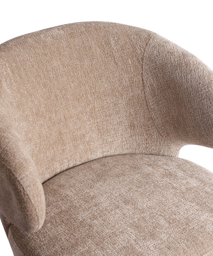 Fiori Cream 6051 dining chair black wood legs