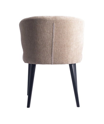 Fiori Cream 6051 dining chair black wood legs