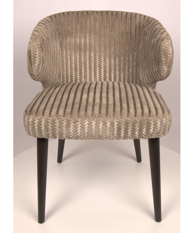 Fiori Beige 09 dining chair dark brown wood legs