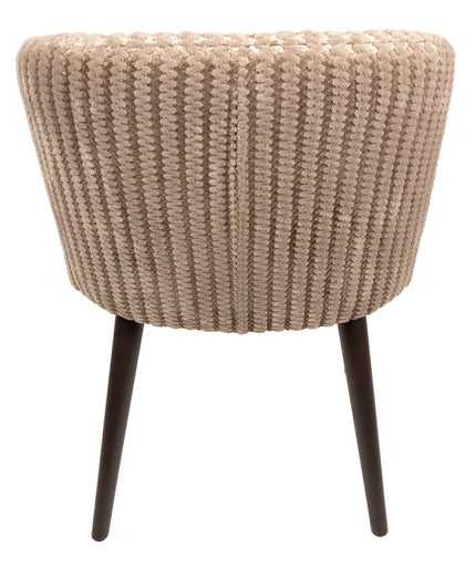 Fiori Beige 09 dining chair dark brown wood legs