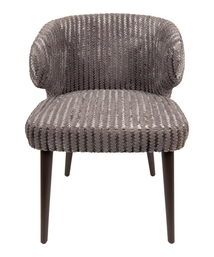 Fiori Taupe 19 dining chair dark brown wood legs