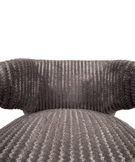Fiori Taupe 19 dining chair dark brown wood legs