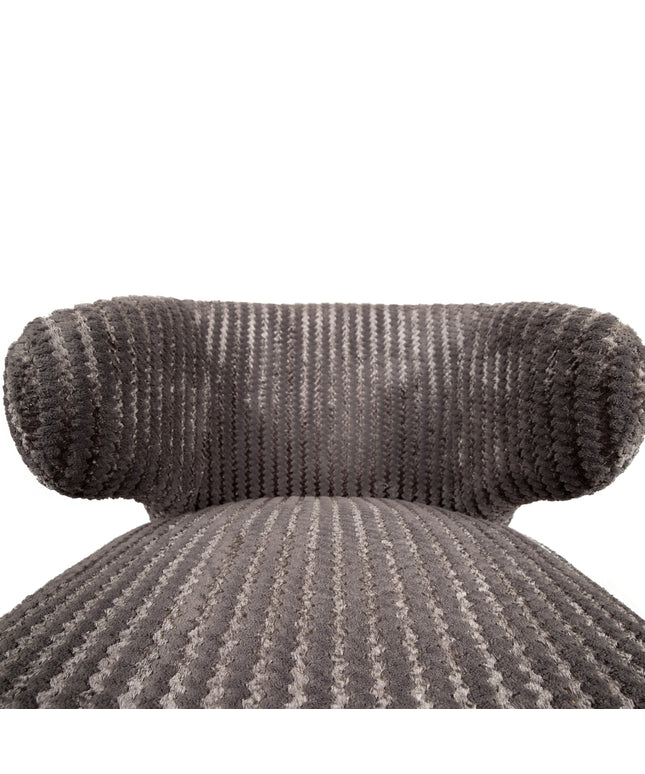 Fiori Taupe 19 dining chair dark brown wood legs