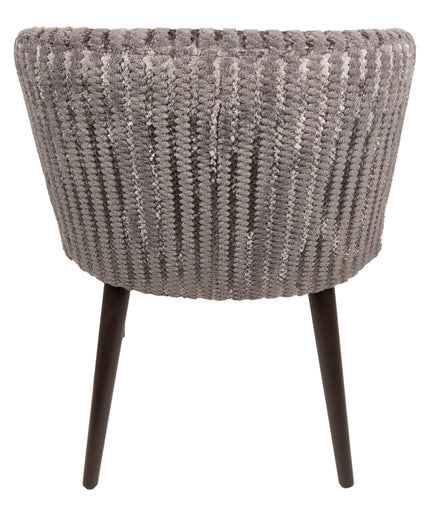 Fiori Taupe 19 dining chair dark brown wood legs