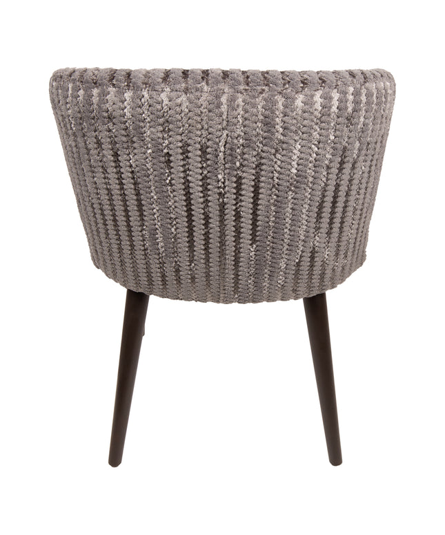Fiori Taupe 19 dining chair dark brown wood legs