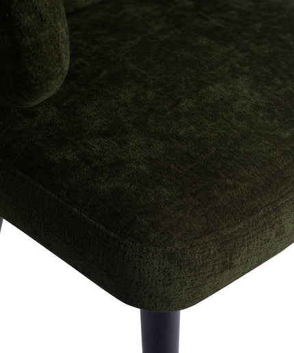 Fiori Green 1205 dining chair black wood legs