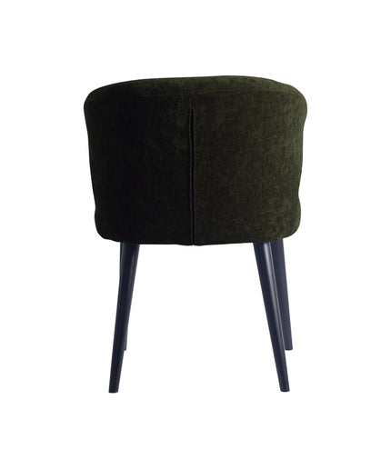 Fiori Green 1205 dining chair black wood legs