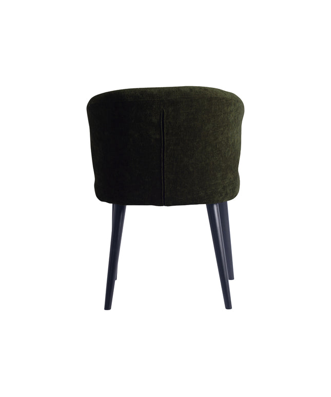 Fiori Green 1205 dining chair black wood legs