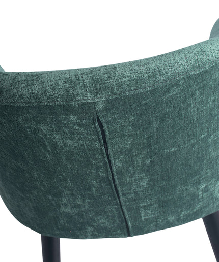 Fiori Petrol 502 dining chair black wood legs