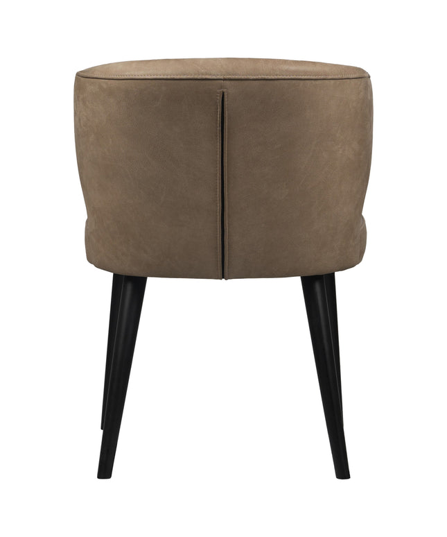 Fiori Taupe terra leather dining chair