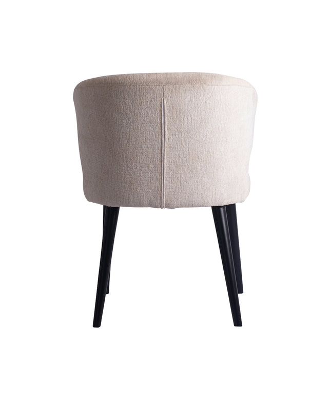 Fiori White 9852 dining chair black wood legs