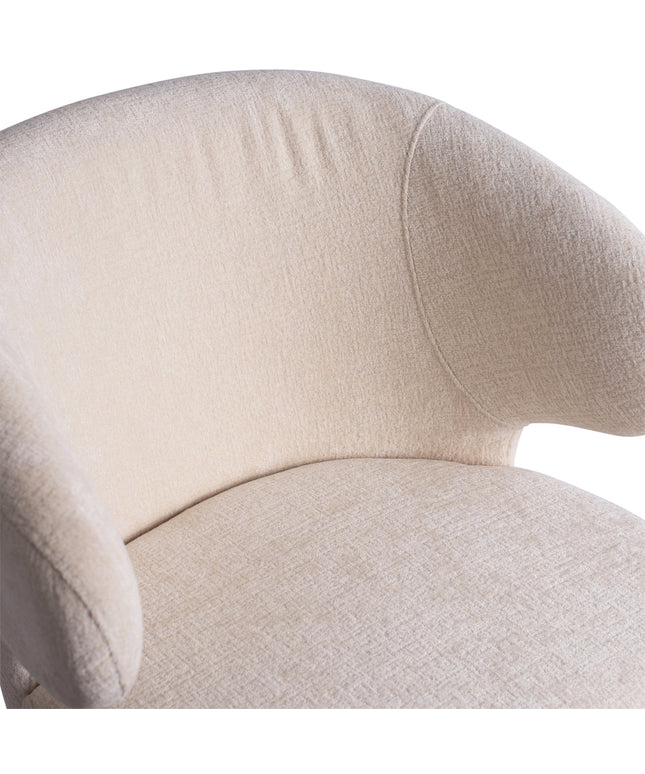 Fiori White 9852 dining chair black wood legs