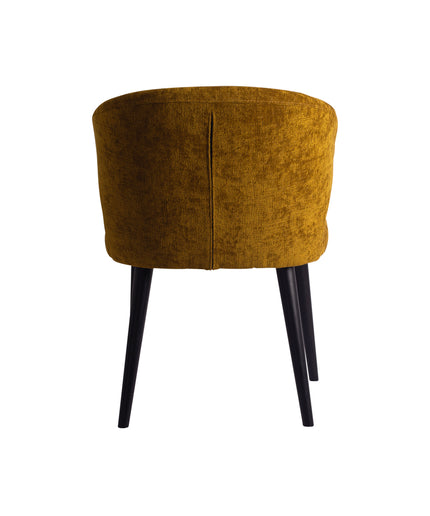 Fiori Yellow 6057 dining chair black wood legs