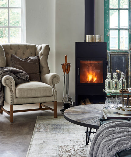 Franklin Park Wing Chair Linen Flax