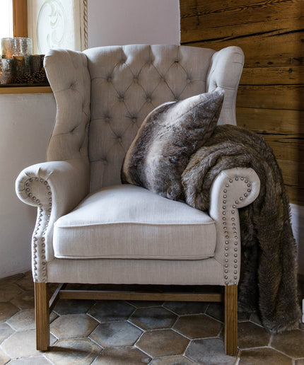 Franklin Park Wing Chair Linen Flax