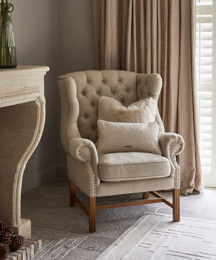 Franklin Park Wing Chair Linen Flax