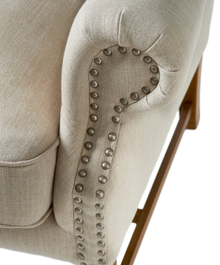 Franklin Park Wing Chair Linen Flax