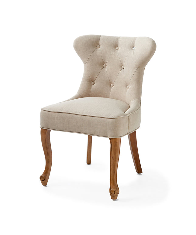 George Dining Chair lin Flax