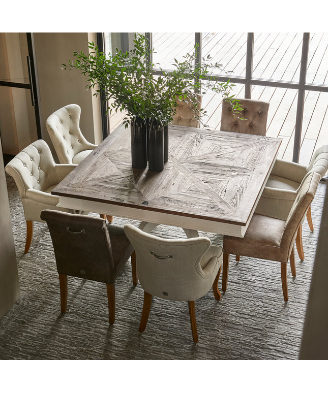 George Dining Chair lin Flax