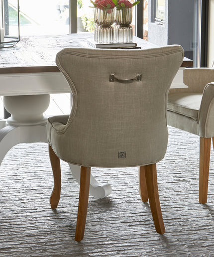 George Dining Chair lin Flax