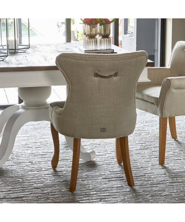 George Dining Chair lin Flax