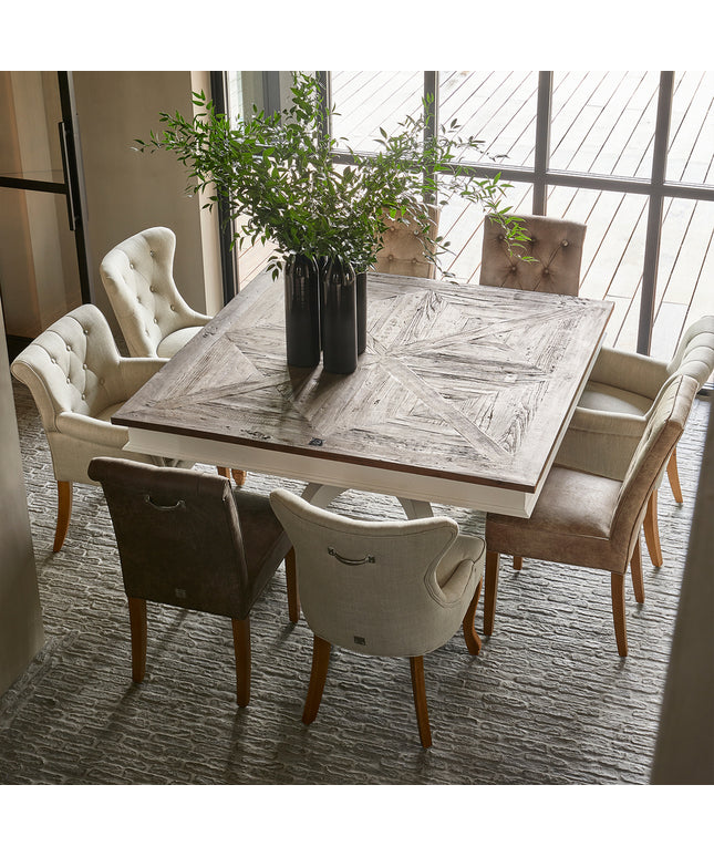George Dining Chair lin Flax
