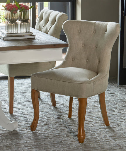 George Dining Chair lin Flax