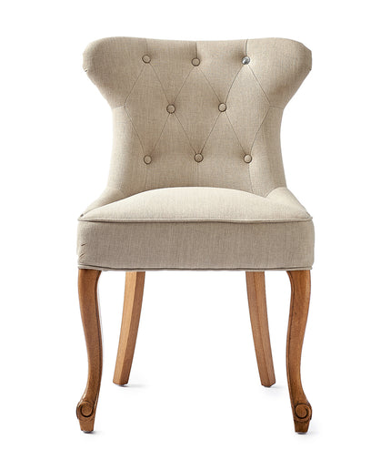 George Dining Chair lin Flax