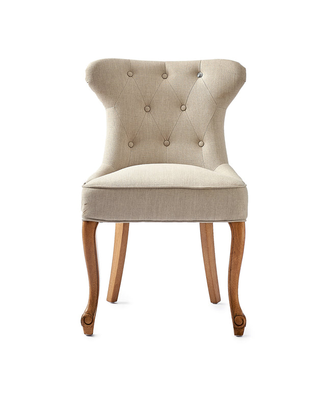 George Dining Chair lin Flax