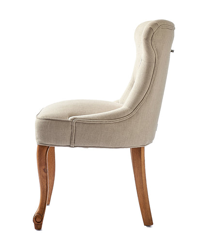 George Dining Chair lin Flax