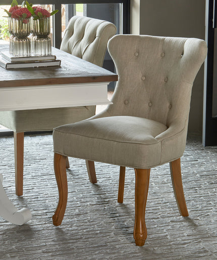 George Dining Chair lin Flax