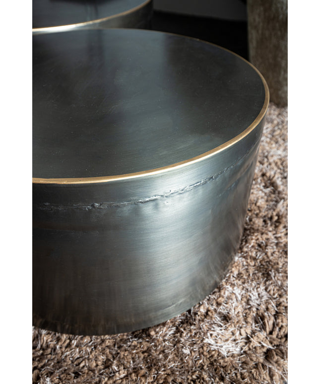 Georgy Nickel iron side table round SV2