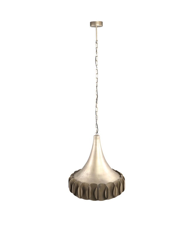 Gindy Gold metal hanging lamp curved rounds design