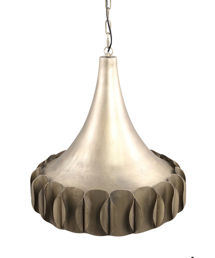 Gindy Gold metal hanging lamp curved rounds design