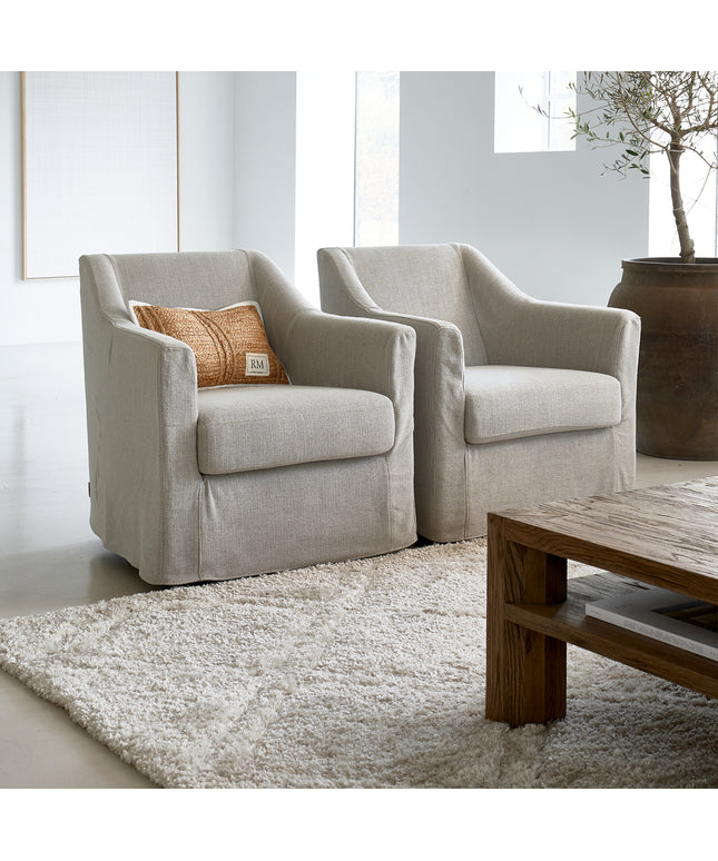Huntington SwivelAC LooseCov FabFla