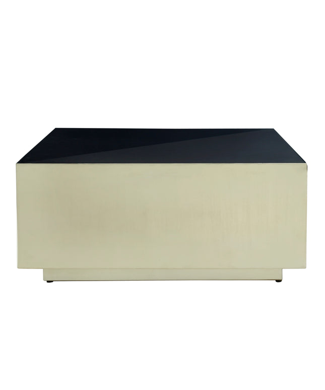 Irvy Gold iron coffeetable square black enamel sv2