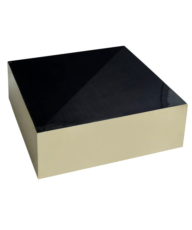 Irvy Gold iron coffeetable square black enamel sv2