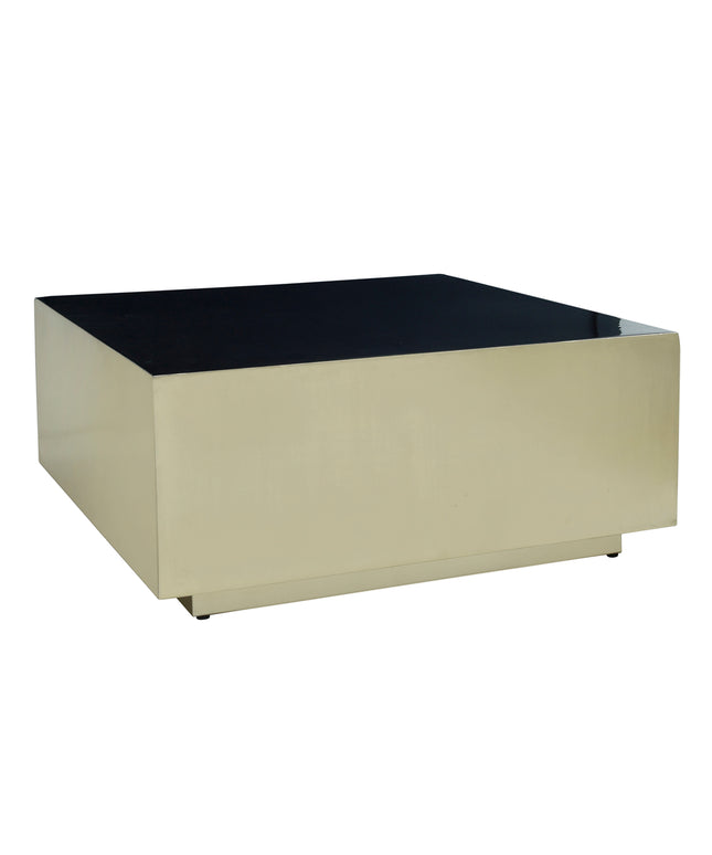 Irvy Gold iron coffeetable square black enamel sv2