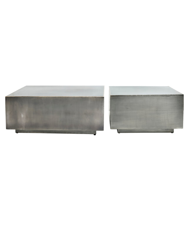 Irvy Nickle iron coffeetable square gold border sv