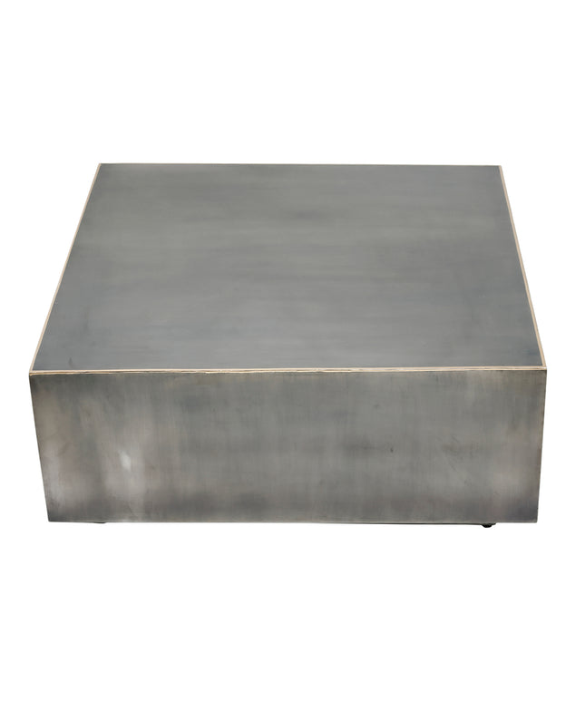 Irvy Nickle iron coffeetable square gold border sv