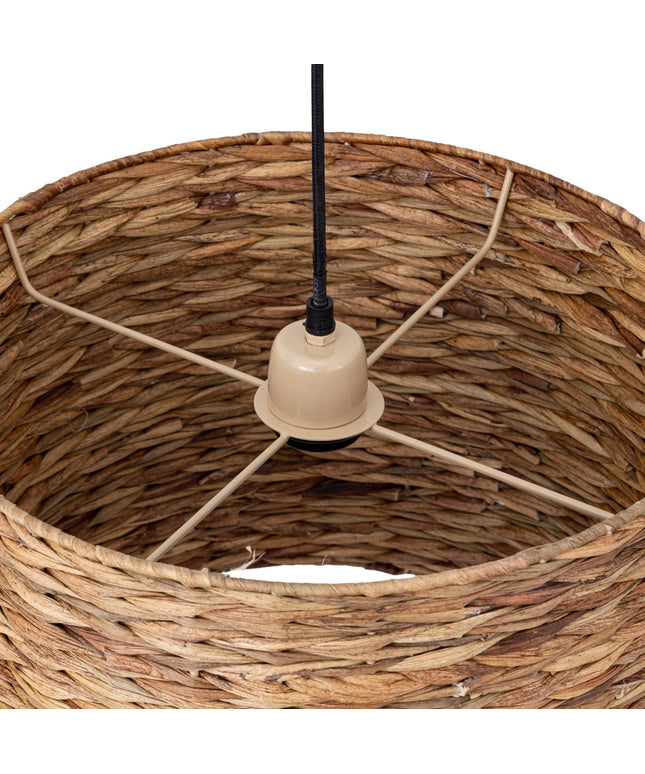 Jaden Natural seagrass hanging lamp herringboneSV4