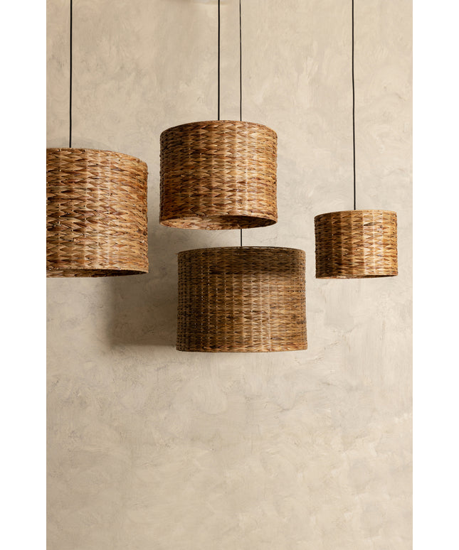 Jaden Natural seagrass hanging lamp herringboneSV4