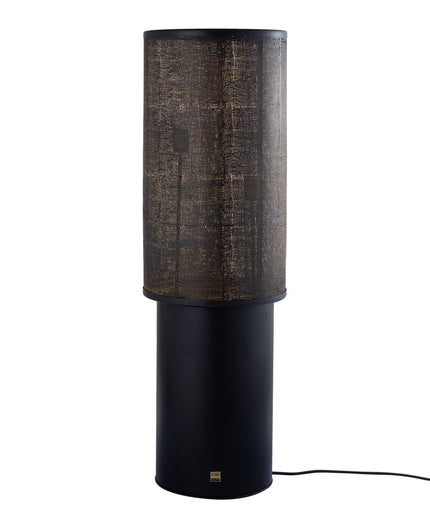 Jarne Black iron floor lamp golden inside
