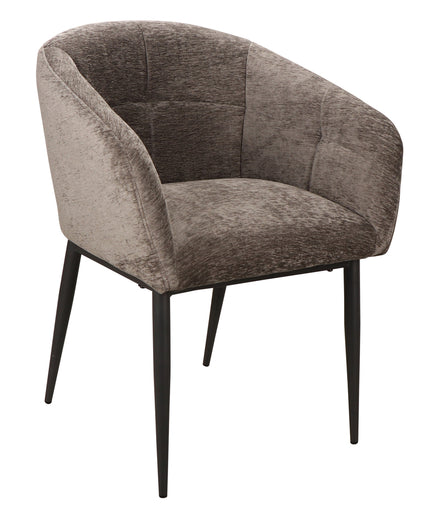 Jeno Anthracite 16 aura fabric armchair black