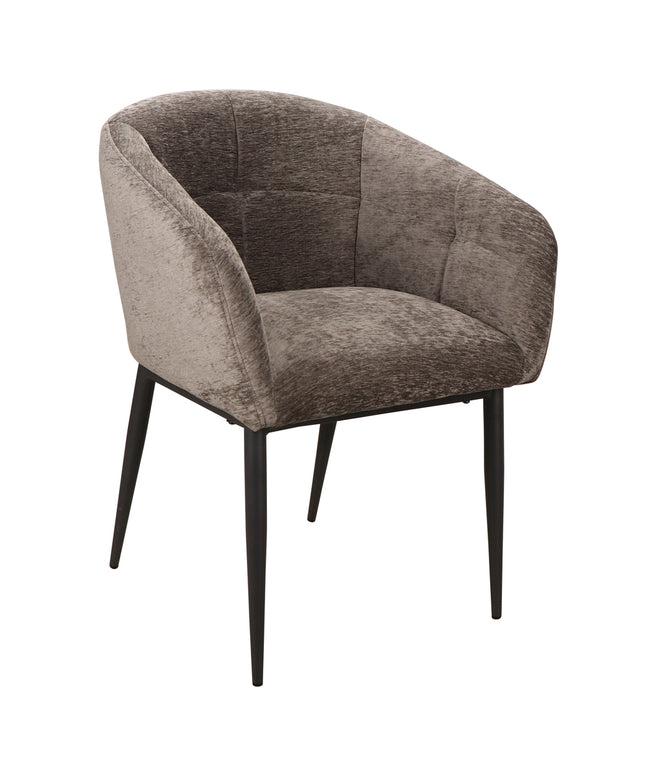 Jeno Anthracite 16 aura fabric armchair black