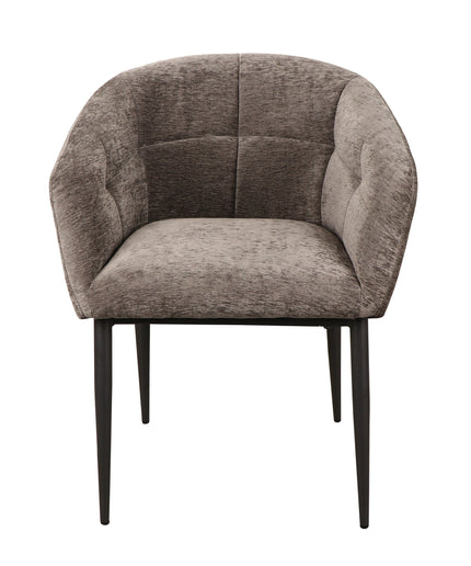 Jeno Anthracite 16 aura fabric armchair black