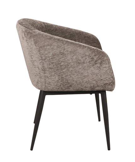 Jeno Anthracite 16 aura fabric armchair black